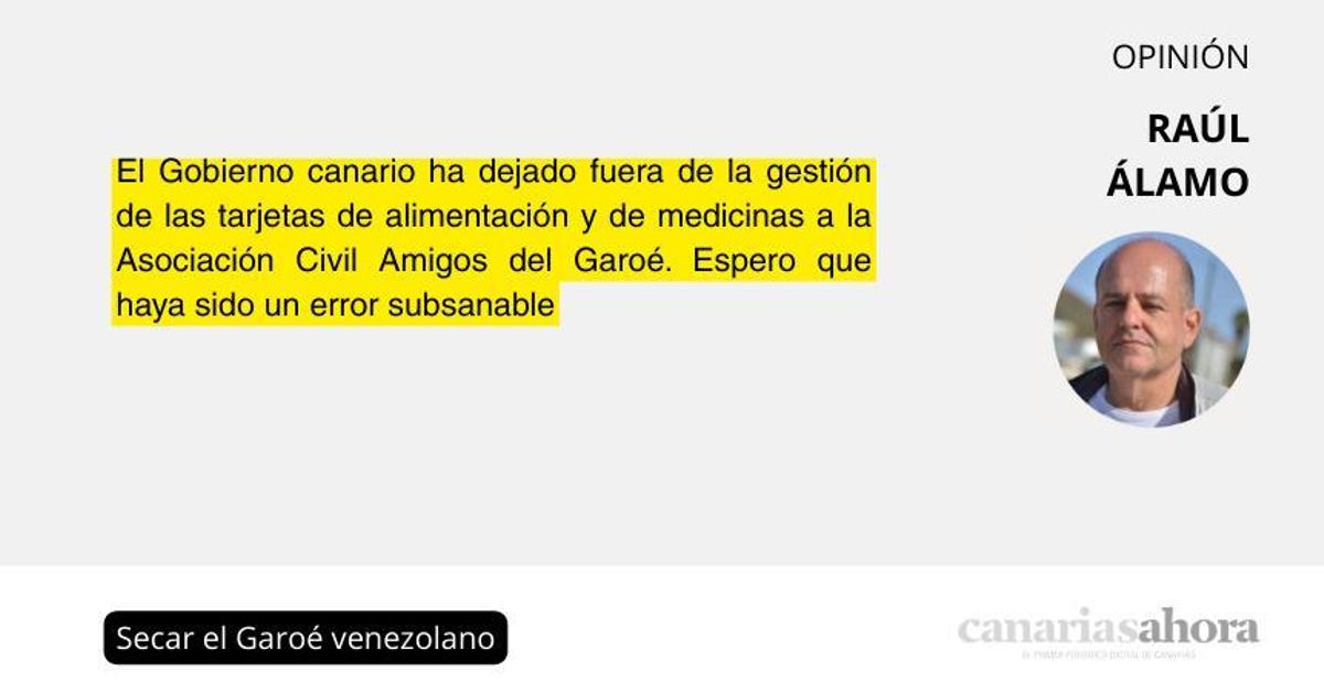 Secar el Garoé venezolano