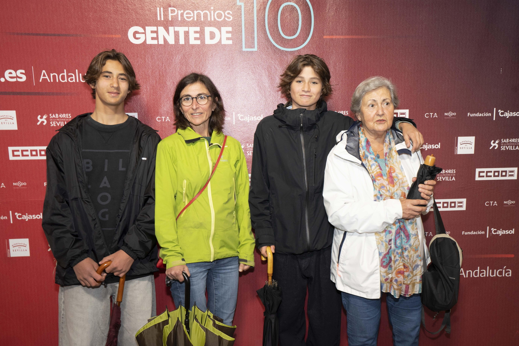 Familiares del premiado Pepe Esquinas