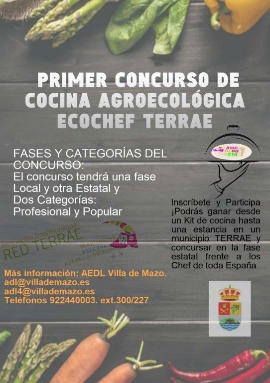 Cartel del primer concurso culinario agroecológico  de Villa de Mazo.