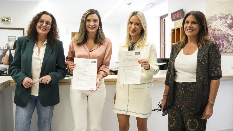 Momento en el que se registra la propuesta del PSOE.