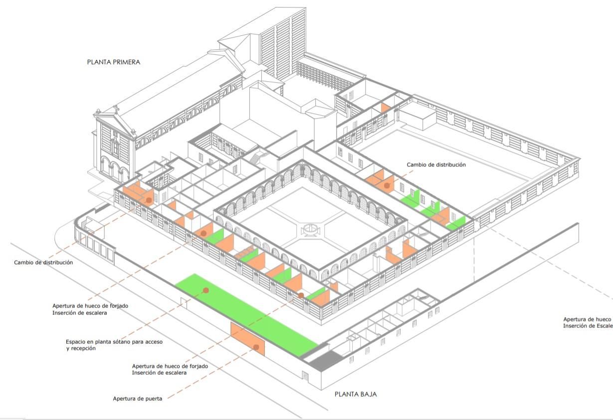 Reformas y demoliciones previstas en el proyecto
