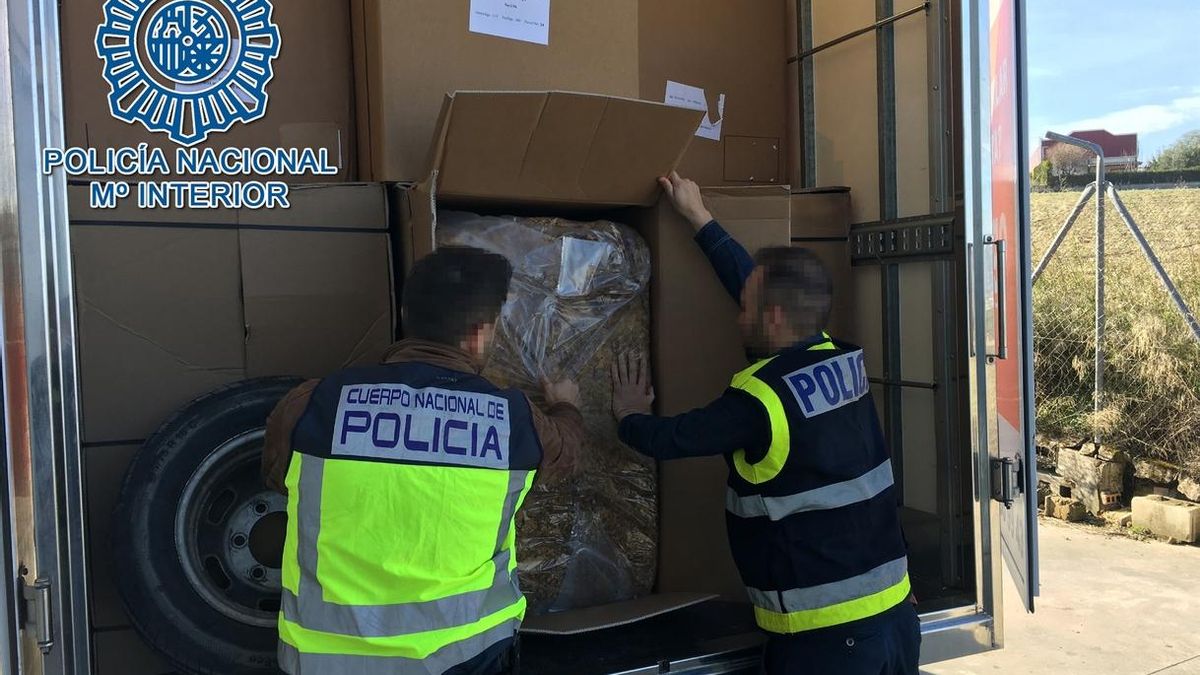 Picadura de tabaco incautada.
