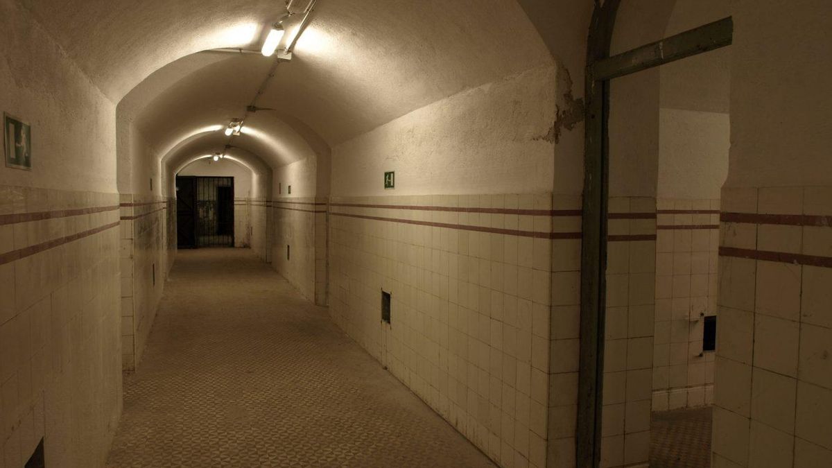 Interior del búnker de El Capricho, en Madrid.