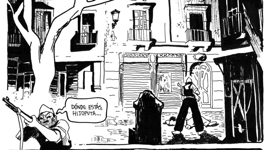 Andrés G. Leiva dibuja el Madrid sitiado por el fascismo de 1938 para hablar de todas las guerras