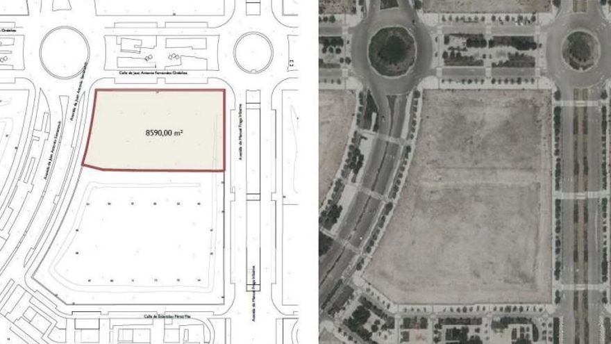 Parcela destinada al CDM Valdebebas