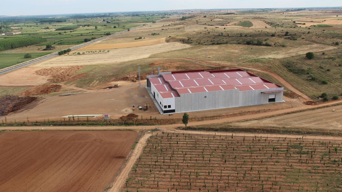 Fábrica de Coterram, ahora en manos de Veolia, en Benamariel