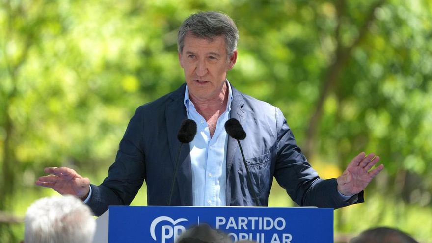 Alberto Núñez Feijóo, este sábado en Galicia