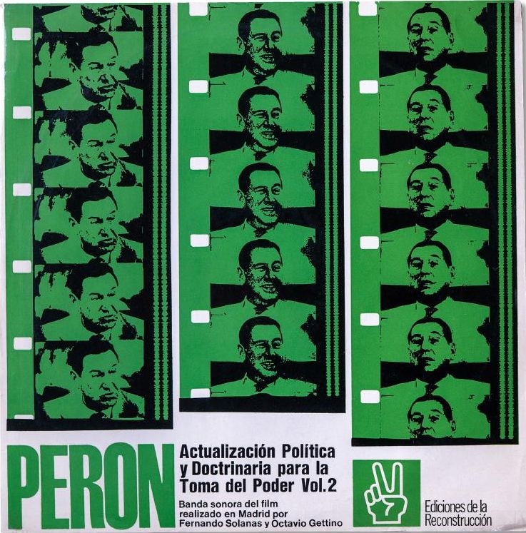 Portada de un disco con discursos de Perón. 