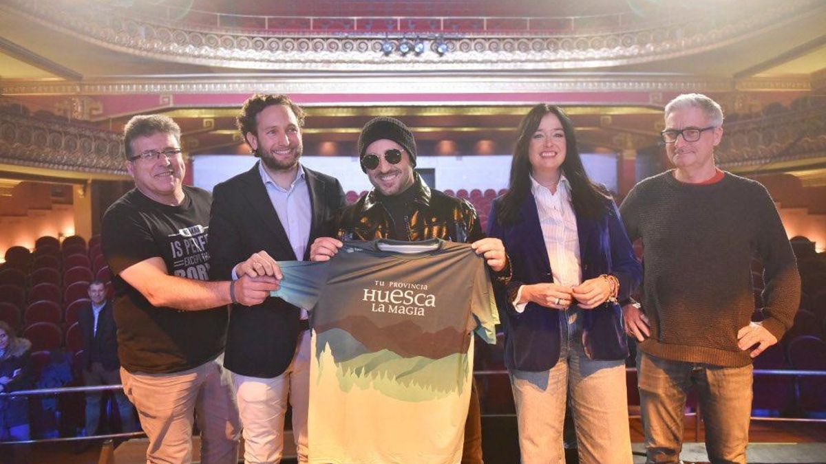 Nombramiento de Bustamante como embajador turístico de la provincia de Huesca.