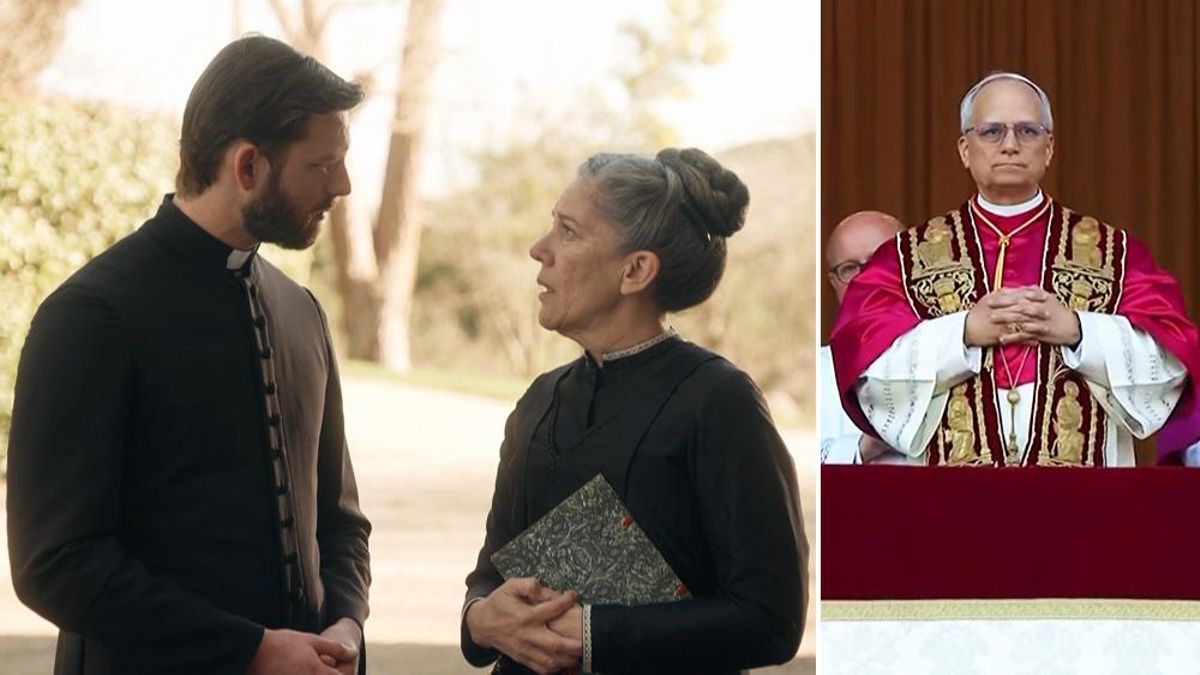 'La Promesa' / El papa León XIV al saludar a los fieles que esperaban su elección en la Plaza de San Pedro