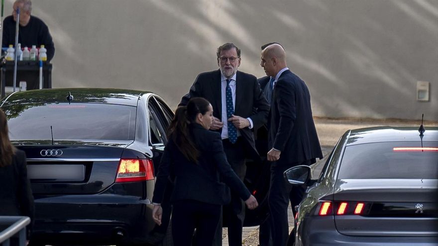 El expresidente del Gobierno, Mariano Rajoy, a su llegada a la Audiencia Nacional, a 23 de abril de 2026, en San Fernando, Madrid (España). El caso Kitchen investiga la presunta operación del Ministerio del Interior para sustraer información sensible al extesorero del Partido Popular, Luis Bárcenas, que pudiera perjudicar a altos cargos de este partido político. Alberto Ortega / Europa Press