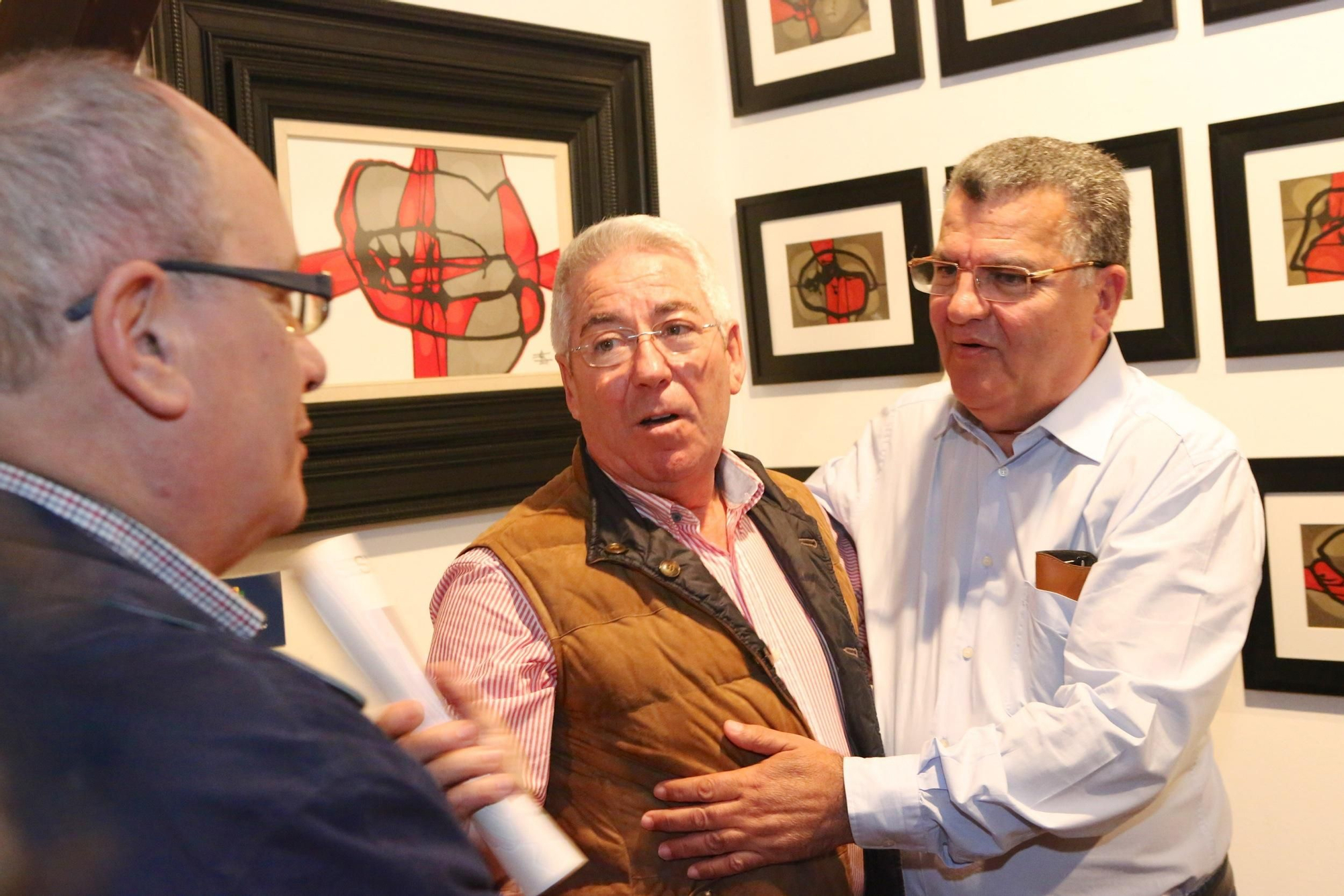 Exposición 'Obra sobre papel' del artista Sergio Gil en la sala de exposiciones 'Casa Condal', San Fernando de Maspalomas. (ALEJANDRO RAMOS)