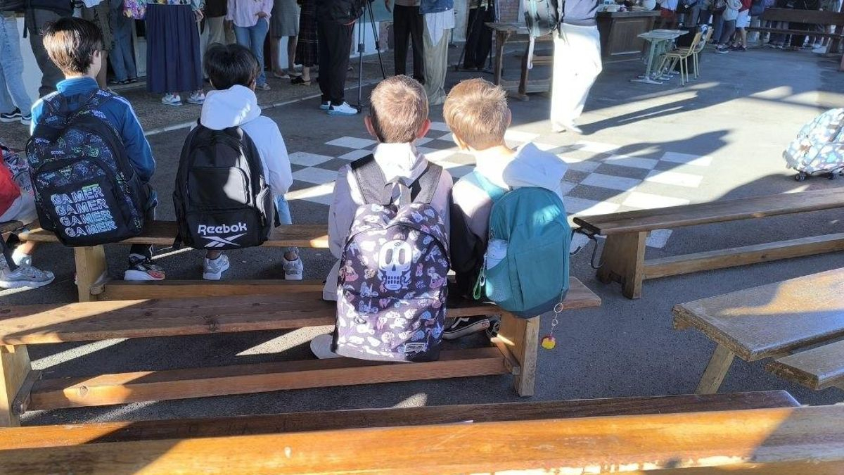 Vuelta al cole en el CEIP San Isidro, en la ciudad de León.