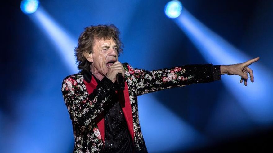 En la imagen, Mick Jagger, cantante de la banda Rolling Stones.