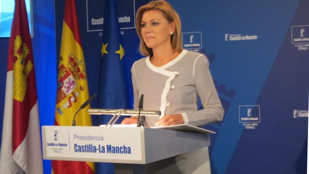 La presidenta de Castilla-La Mancha y secretaria general del PP, Mª Dolores de Cospedal.