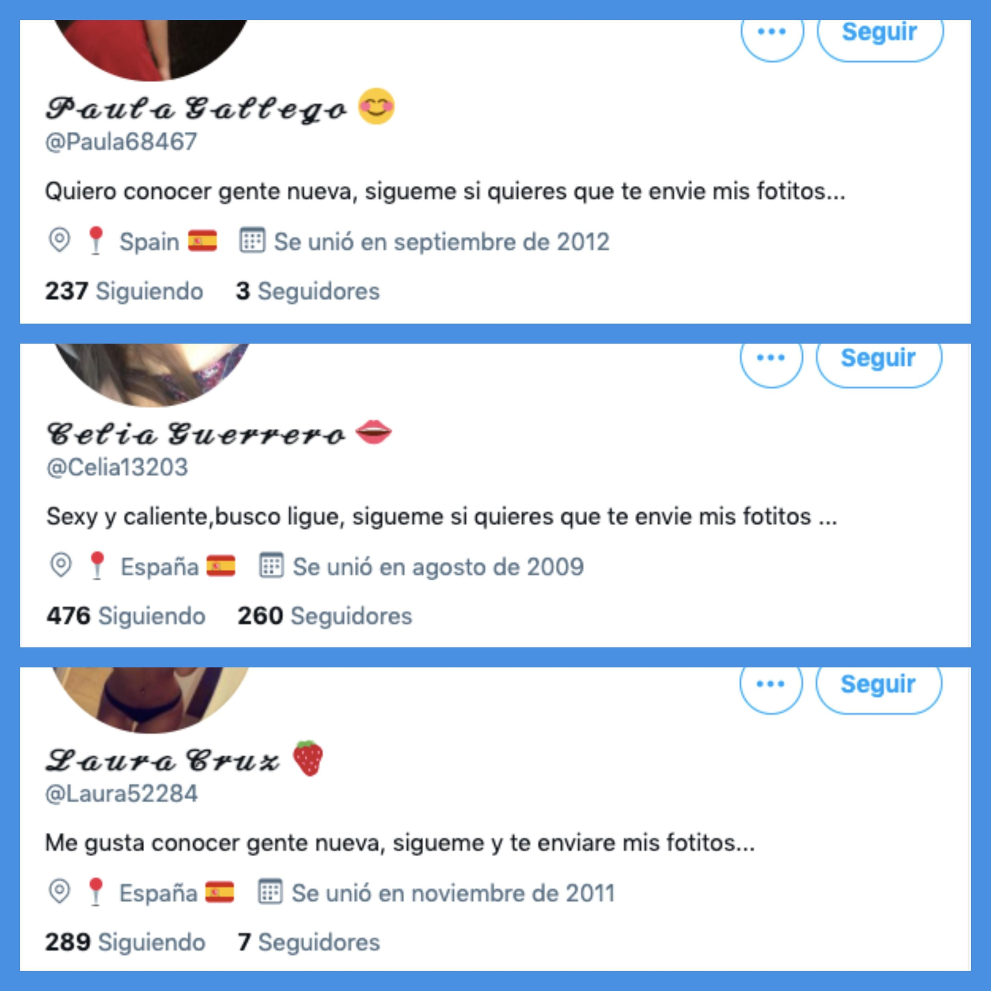 Todos los pornobots utilizan el mismo gancho en su biografía