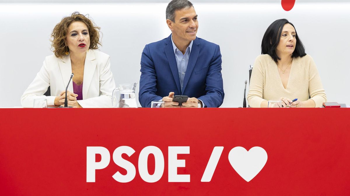 Pedro Sánchez durante la Ejecutiva del PSOE.