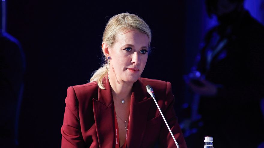 Archivo - La periodista y presentadora de televisión rusa Ksenia Sobchak.