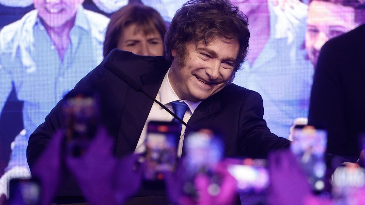Milei celebra el triunfo en las legislativas