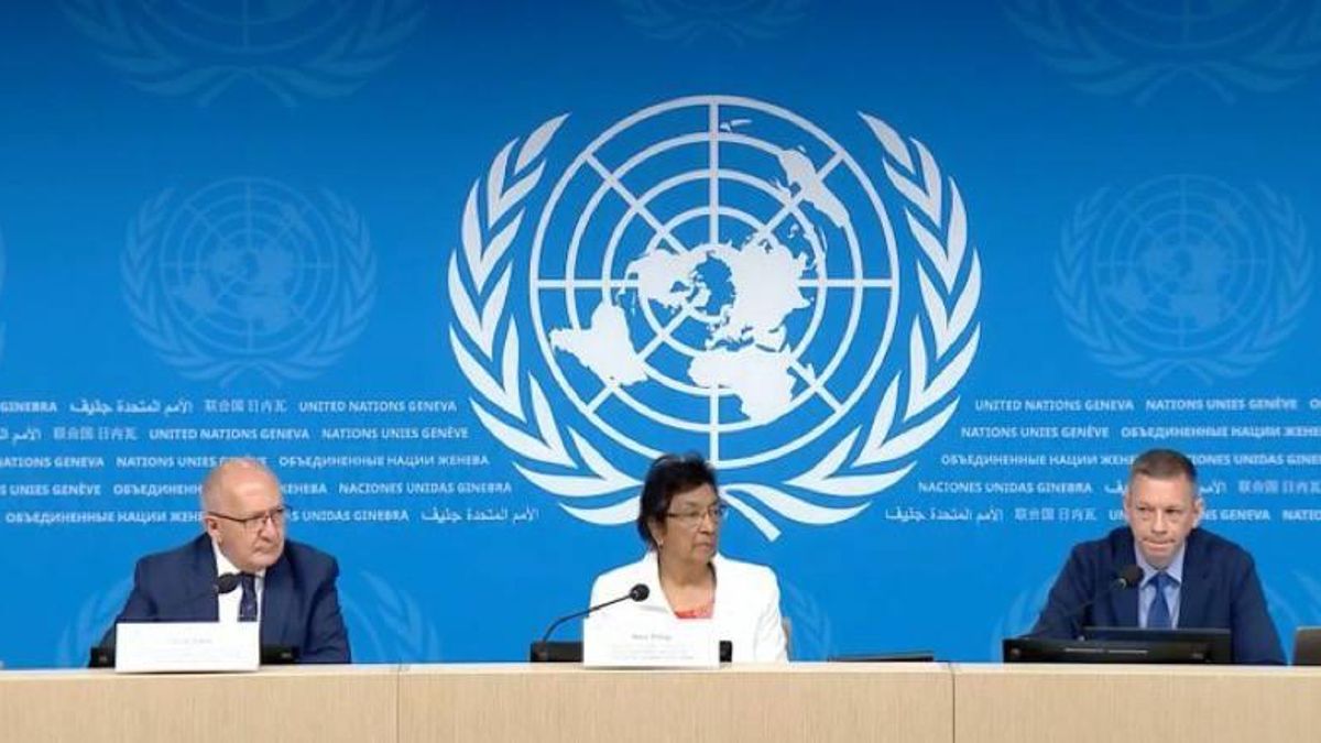 Dos de los tres expertos de la Comisión asignada por la ONU: Chris Sidoti y Navi Pillay