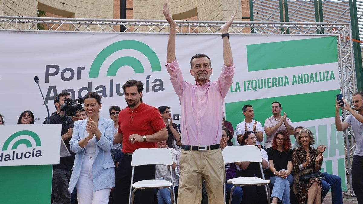 Mitin de Por Andalucía en la plaza de la Juventud de Córdoba