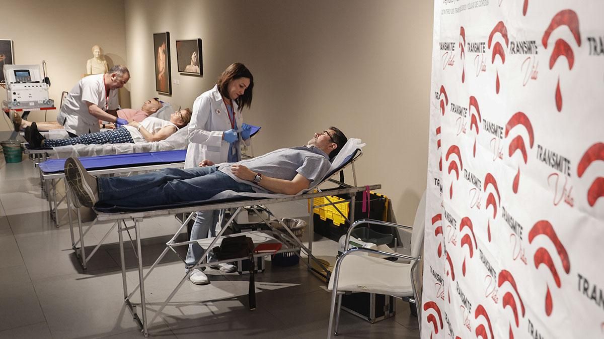Donación de sangre en la sede de la Fundación Cajasol de Córdoba