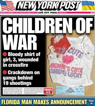 La portada del New York Post con un reclamo en la parte baja en referencia al anuncio de Trump.