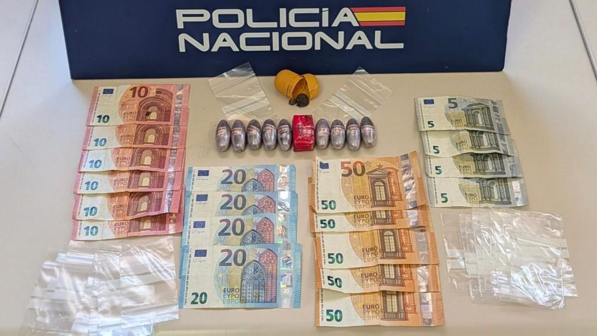 Drogas y dinero requisado por la Policía Nacional