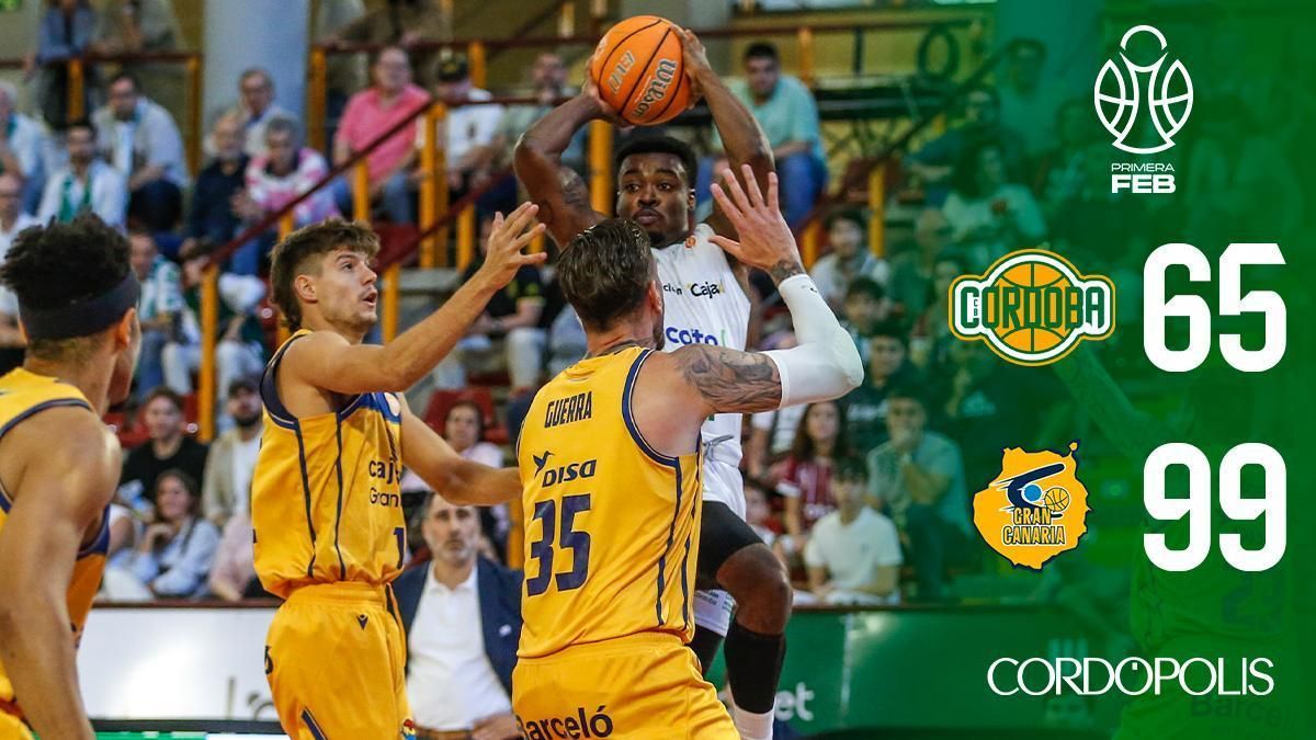 El Cajasol Coto Córdoba se topa con un Gran Canaria imparable en Vista Alegre (65-99)