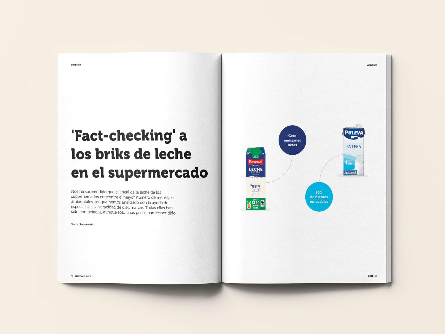 'Fact-checking' a los briks de leche en el supermercado