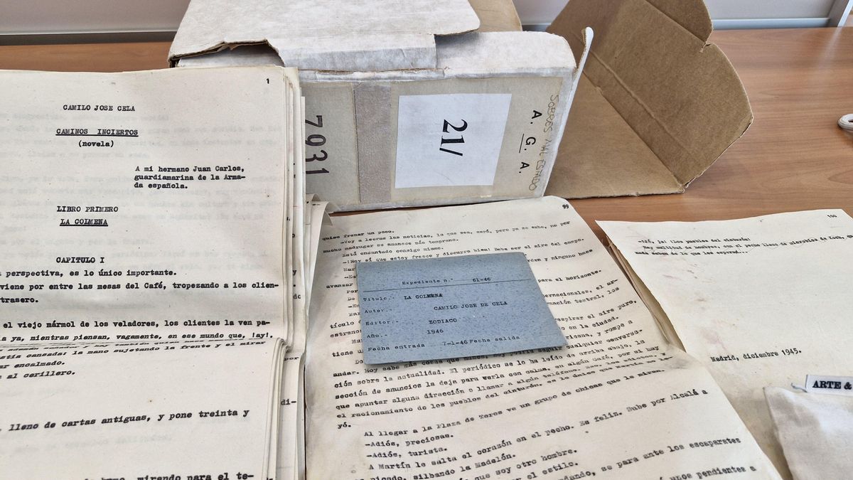 El original inédito de 'La colmena' que Cela envió a la censura en 1946 aparece en un archivo de Madrid