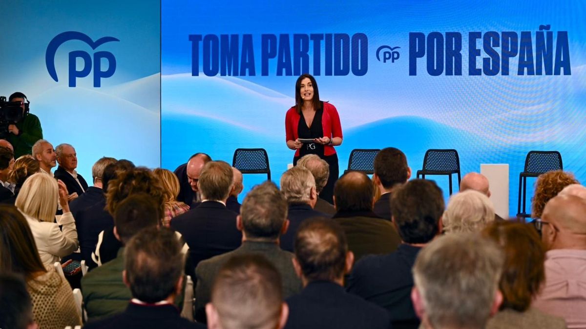 La alcaldesa de Santander, Gema Igual (PP), durante un acto de partido.