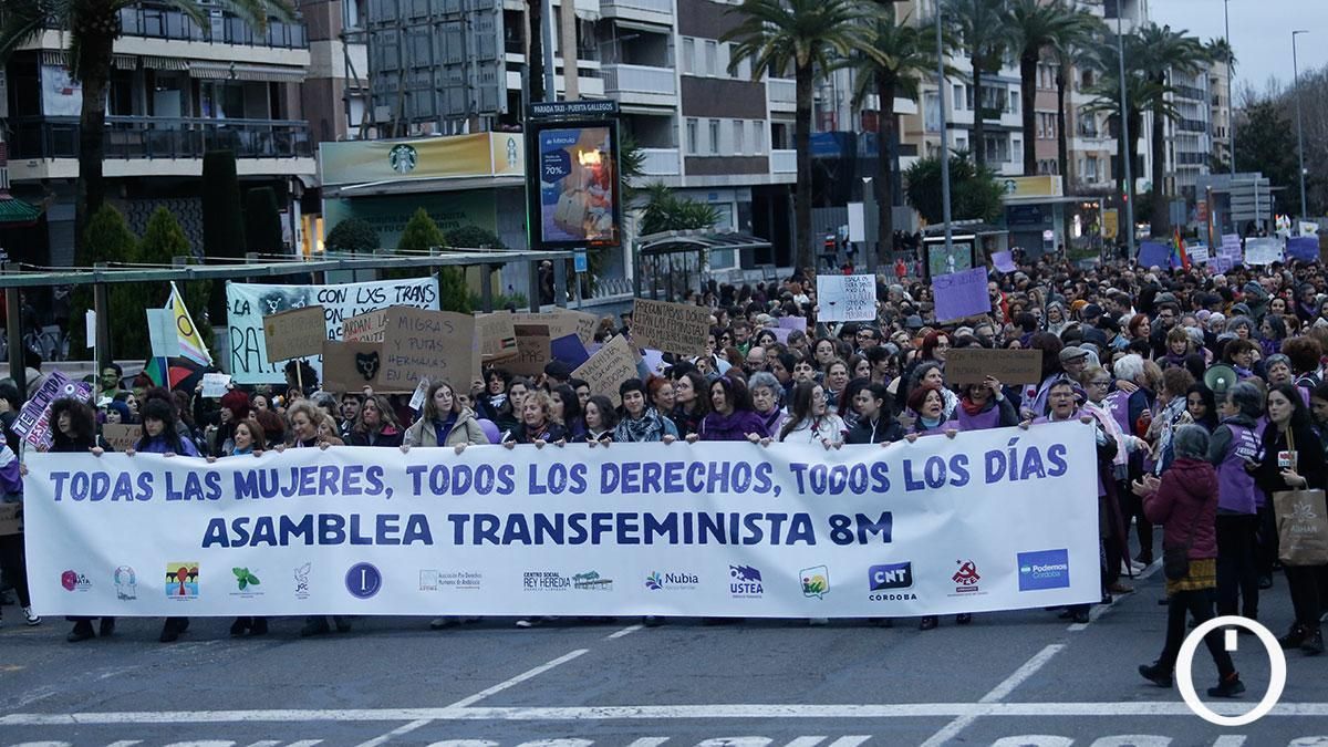 Cabecera de la marcha de Córdoba.