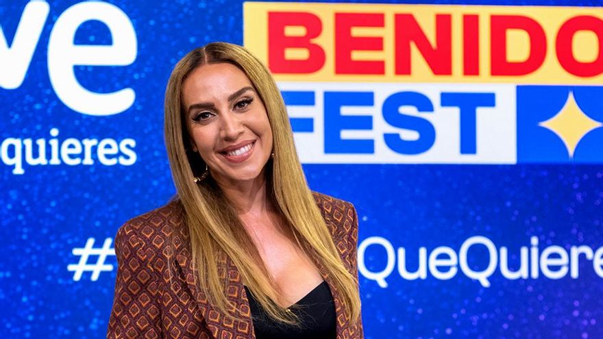 Mónica Naranjo en la presentación del Benidorm Fest, del que será presentadora