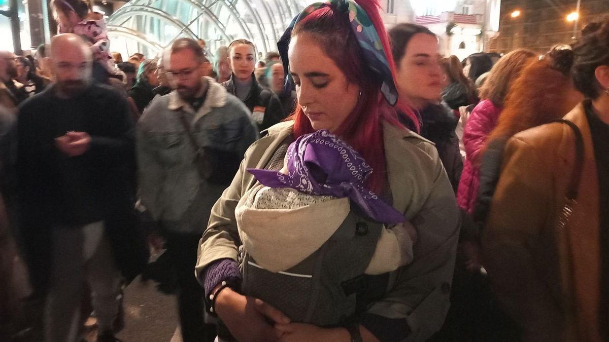 Maitane, con su hija Miren.