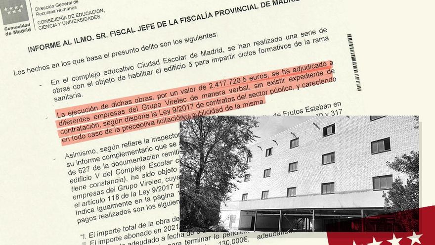 Un juzgado de Madrid investiga el escándalo de los centros de FP de Ayuso construidos a dedo y sin contrato