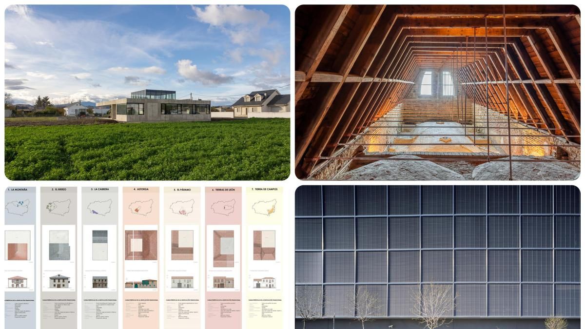 Los cuatro trabajos pertenecientes a la provincia de León candidatos a los Premios Arquitectura 2025.