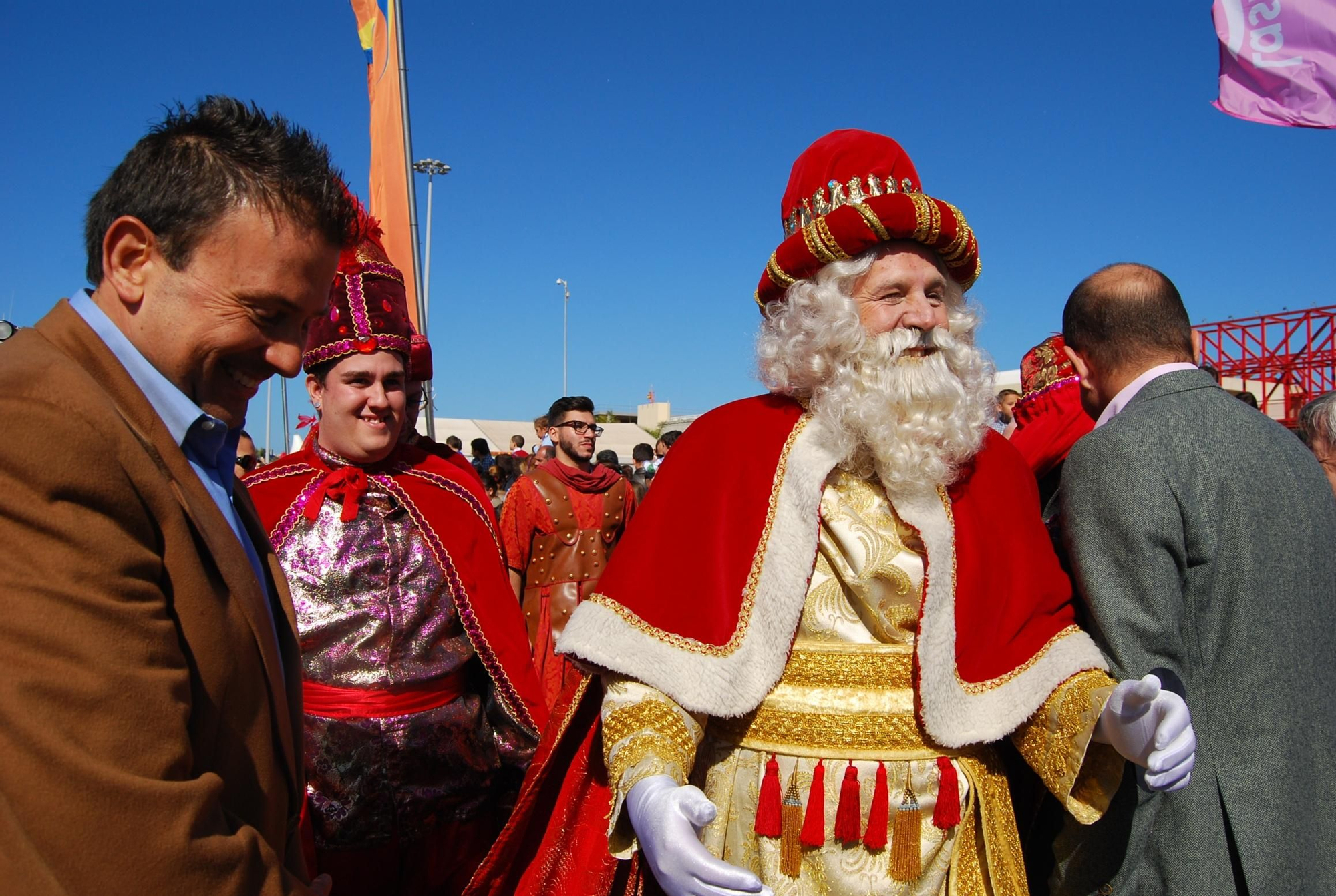 Melchor saluda a Luis Ibarra, presidente de la Autoridad Portuaria de Las Palmas