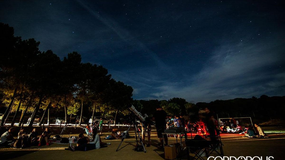 Las perseidas en Los Villares.