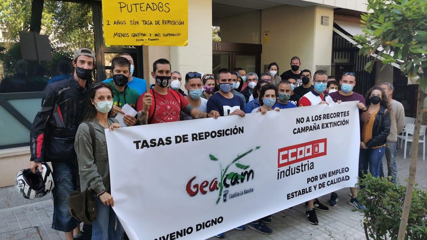 Trabajadores interinos de GEACAM