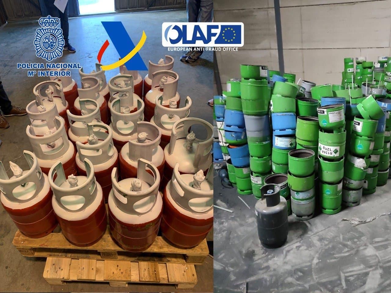 Operación contra la comercialización ilegal de gases de efecto invernadero