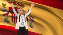 La presidenta de Madrid, Cristina Cifuentes, al ser elegida líder del PP de Madrid.
