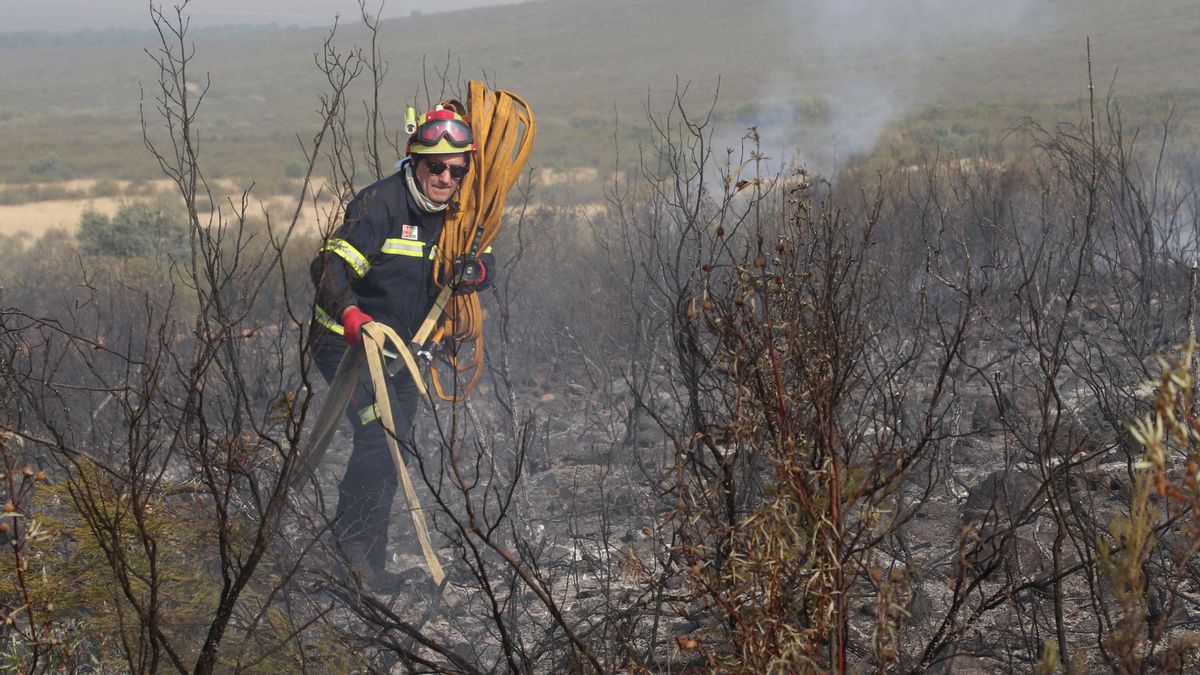El presidente de la Diputación de Zamora, bombero voluntario durante años, participa en la extinción de incendios: "Soy más útil aquí"
