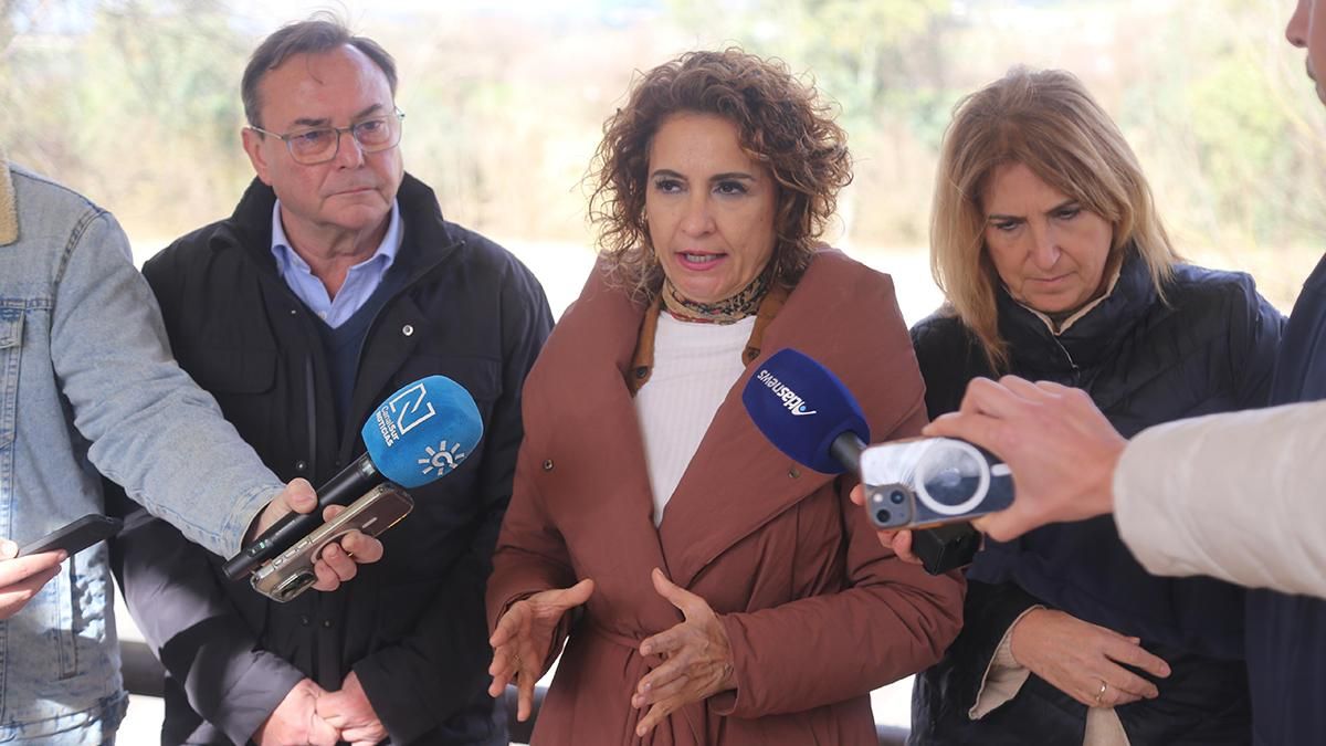 Visita de la vicepresidenta María Jesús Montero a Villafranca de Córdoba