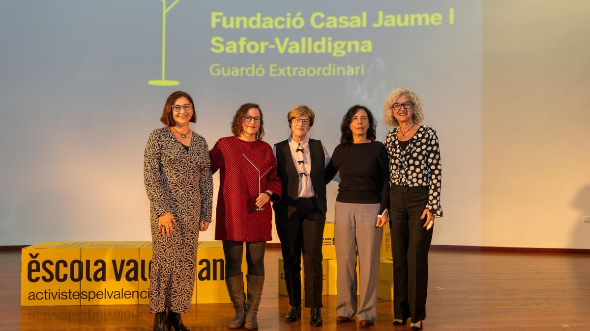Guardó d'Escola Valenciana per a la Fundació Casal Jaume I Safor-Valldigna.