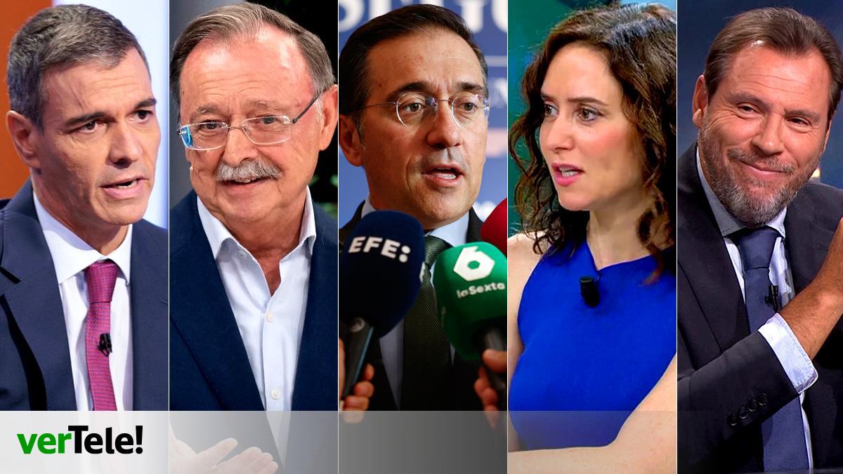 Los políticos acaparan la TV: 123 horas, 188 entrevistados y el ranking de los más vistos en plena 'fiebre' por la actualidad