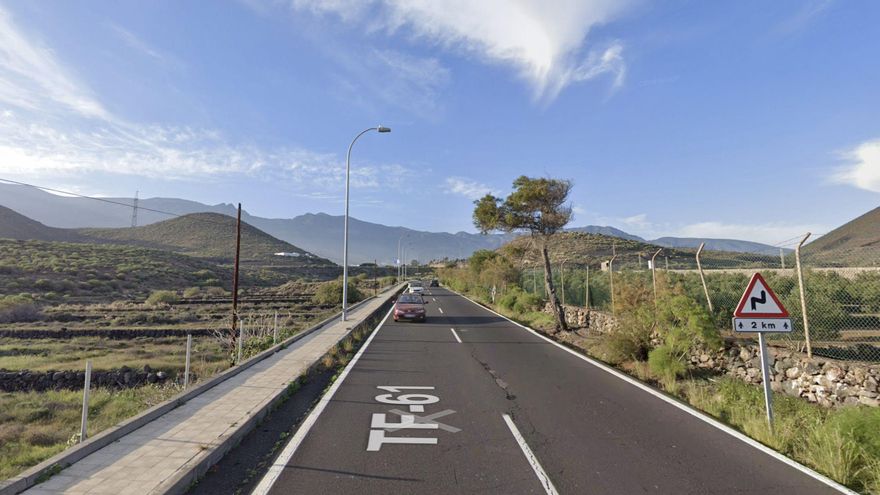 La carretera principal de Güímar, en nivel de "máxima peligrosidad"