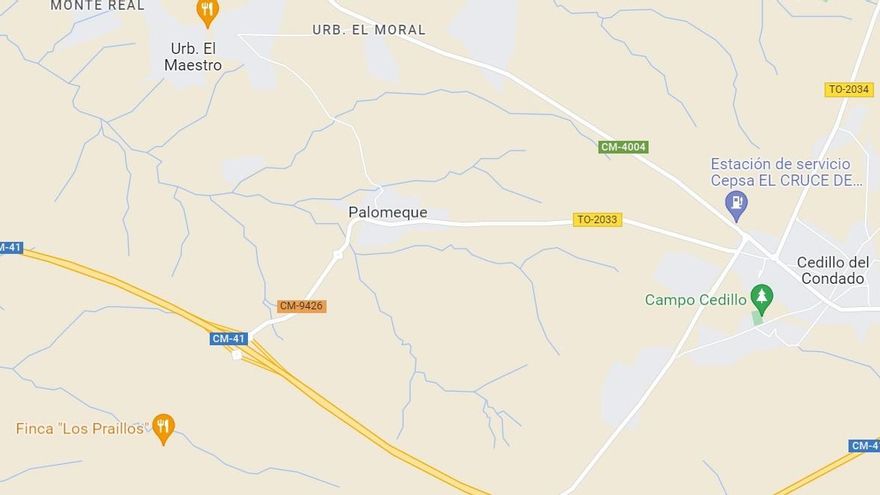 Colapsa una nave de una empresa de carpintería de Palomeque tras un incendio sin heridos