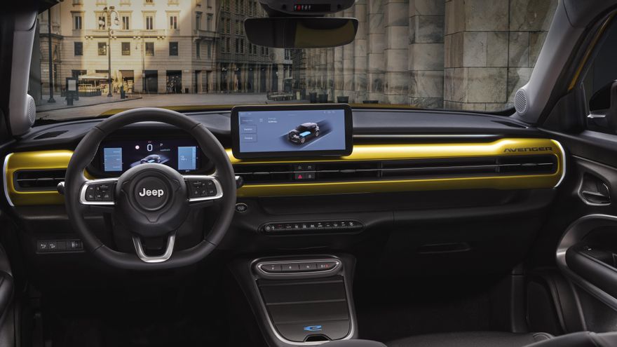 Habitáculo del Jeep Avenger.