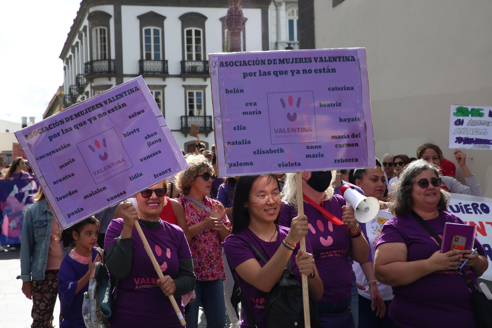 Así se vivió en Gran Canaria la manifestación por el 25N, Día contra la Violencia Machista